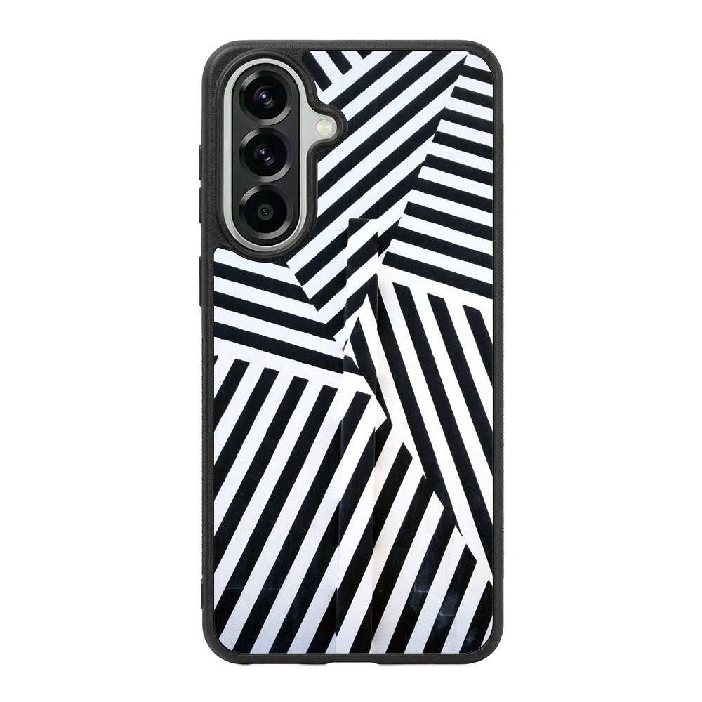 Black And White Samsung Galaxy A37 Case OV10650