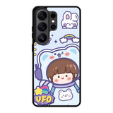 Cute Blue Space Ufo Samsung Galaxy S26 Ultra Case QC11201