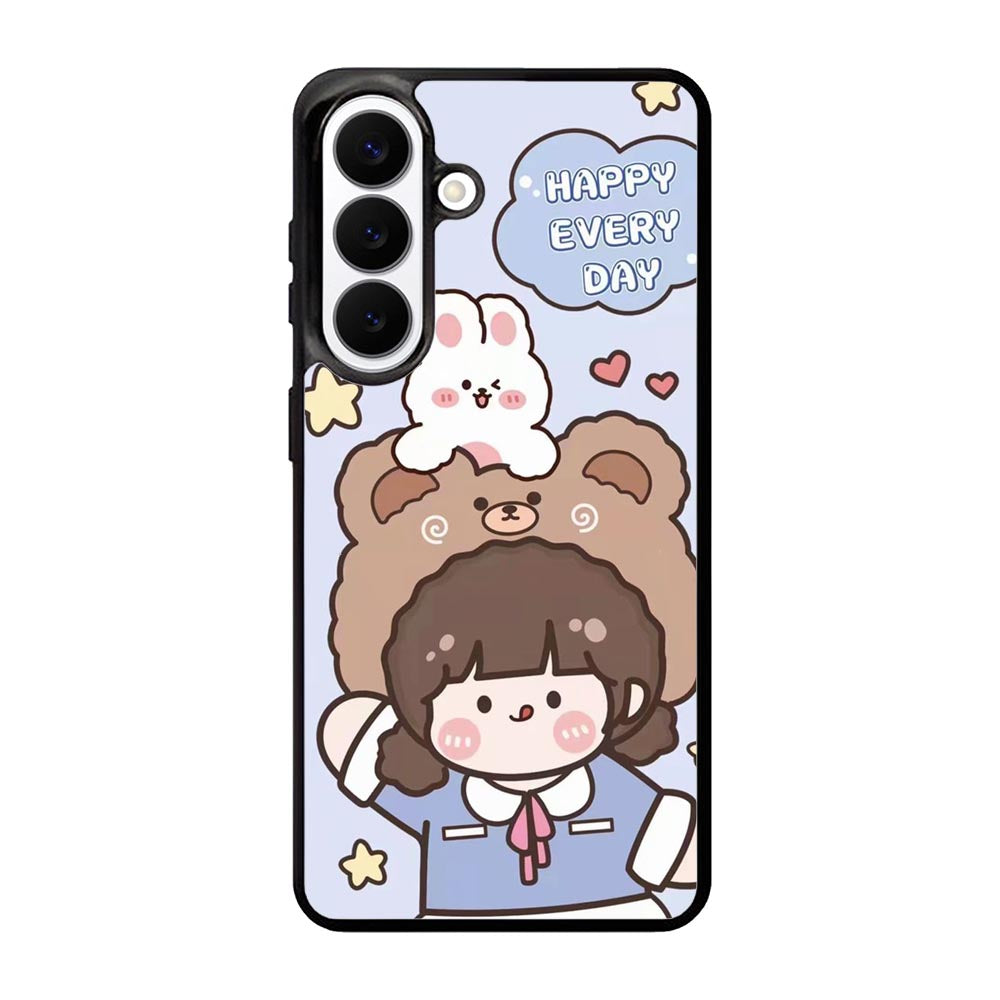 Cute and Happy Everyday Samsung Galaxy S26 Case QC11197