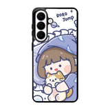 Cute Sleeping with the cat Samsung Galaxy S26 Plus Case OV11213