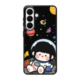 Cute Roro Jump and Astronaut Samsung Galaxy S26 Plus Case QC11207