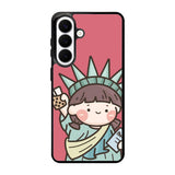 Cute Roro Jump and Liberty Samsung Galaxy S26 Plus Case OV11209