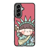 Cute Roro Jump and Liberty Samsung Galaxy A37 Case OV11209