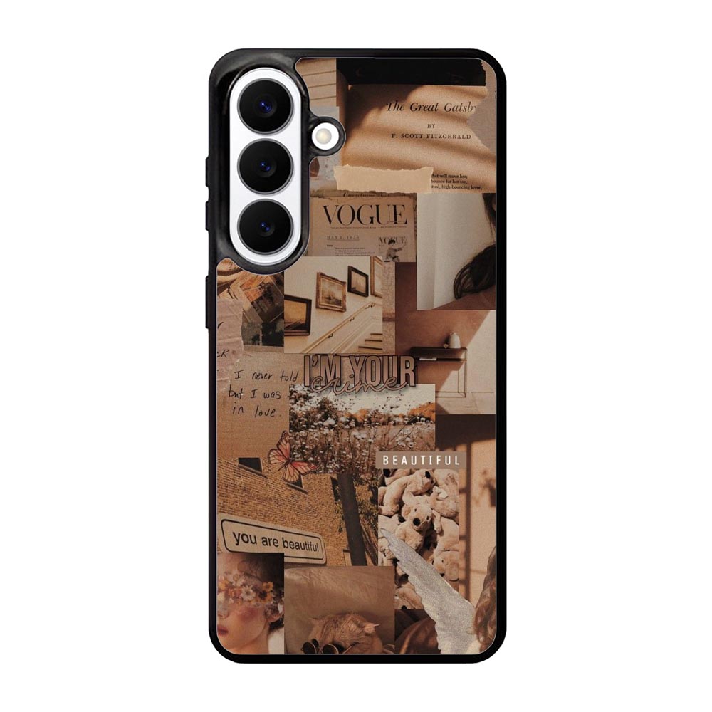 Aesthetic Brown Samsung Galaxy S26 Plus Case OV11233