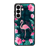 Flamingo And Flowers Samsung Galaxy S26 Case