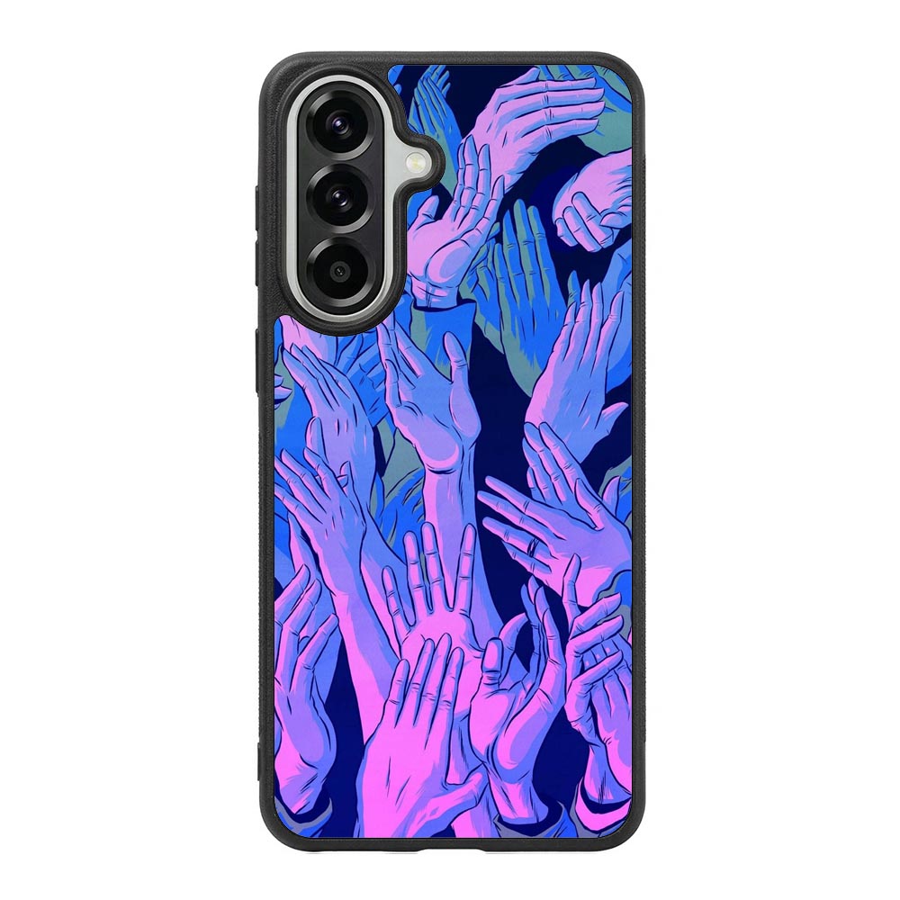 Vaporwave Wallpaper Hands Samsung Galaxy A37 Case QC7748