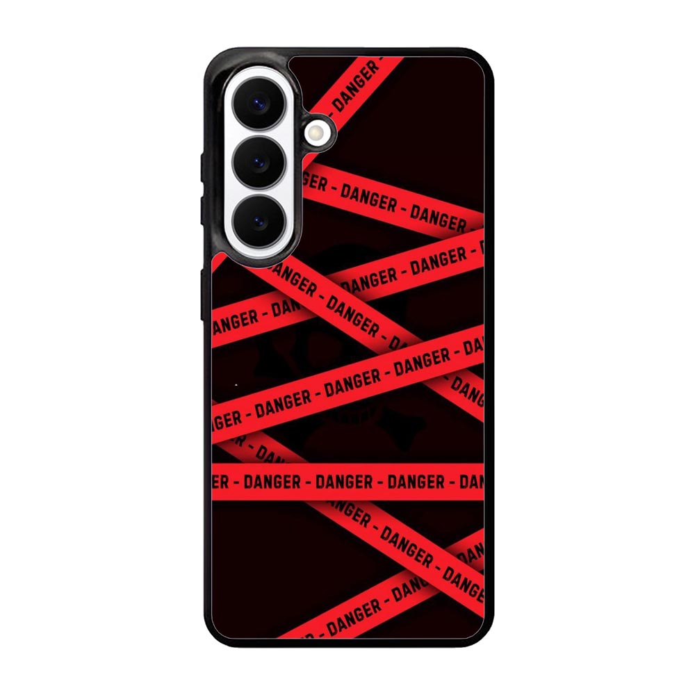 Red Danger Tape Samsung Galaxy S26 Plus Case QC9533