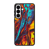 Orange And Blue Fluid Samsung Galaxy S26 Plus Case OV9586