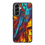 Orange And Blue Fluid Samsung Galaxy A37 Case OV9586
