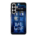 Doctor Who TARDIS Bad Wolf Blue Samsung Galaxy S26 Plus Case