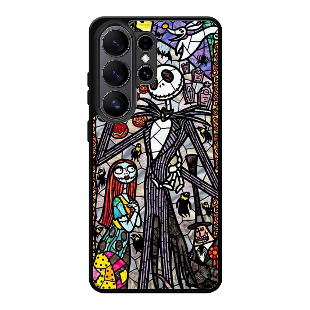 Nightmare Before Christmas Art Glass Samsung Galaxy S26 Ultra Case