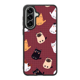Cat Pattern Wallpaper Samsung Galaxy A57 Case OV1436