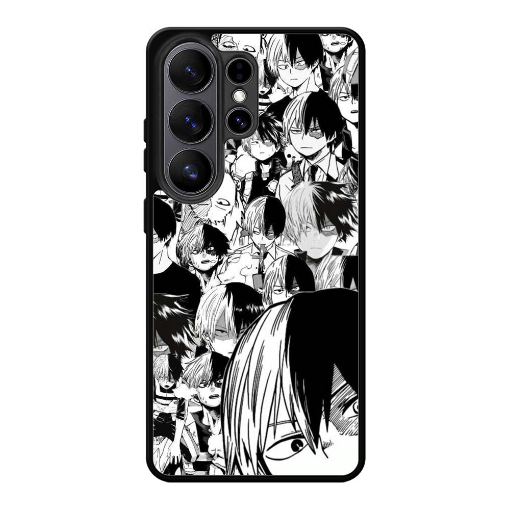 Todoroki Black and White Samsung Galaxy S26 Ultra Case OV7534