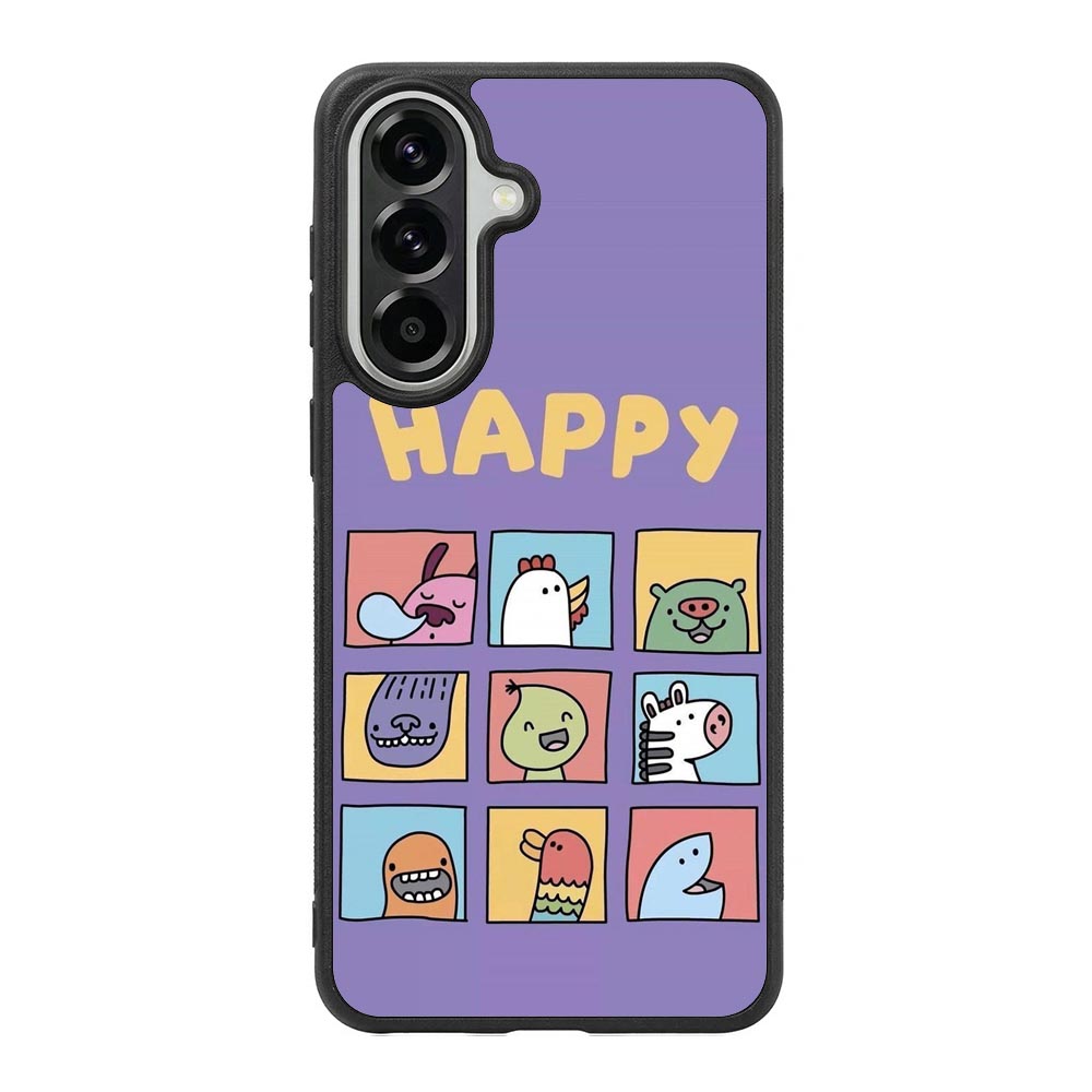 Kawaii Emoji Happy Samsung Galaxy A57 Case QC9061