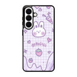Rabbit Cute Purple Samsung Galaxy S26 Plus Case OV9051