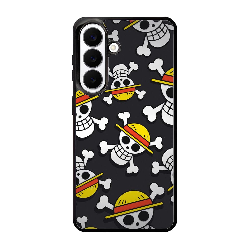 One Piece Straw Hat Pirates Logo Dark Samsung Galaxy S26 Case QC10993