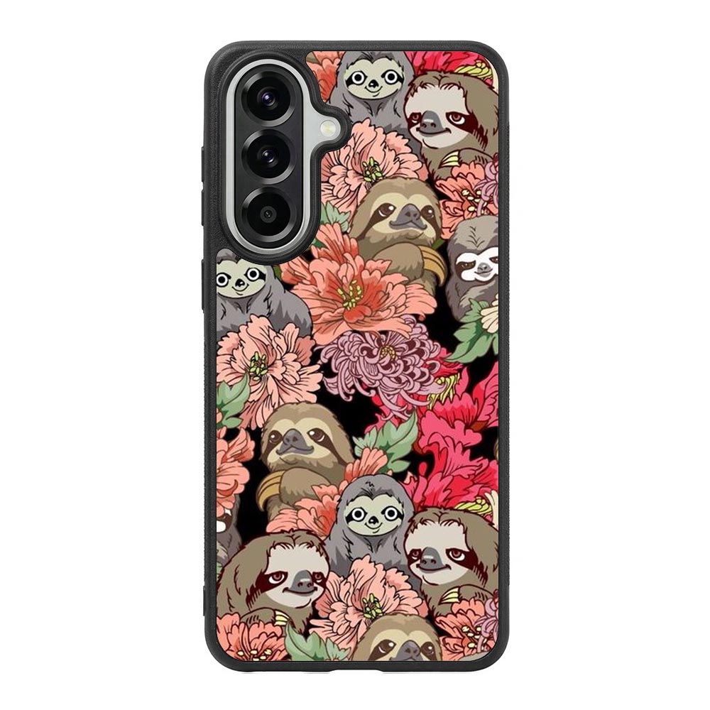 Sloth Flower Samsung Galaxy A57 Case QC11030