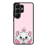 Pink Marie Cat Face Samsung Galaxy S26 Ultra Case QC10544