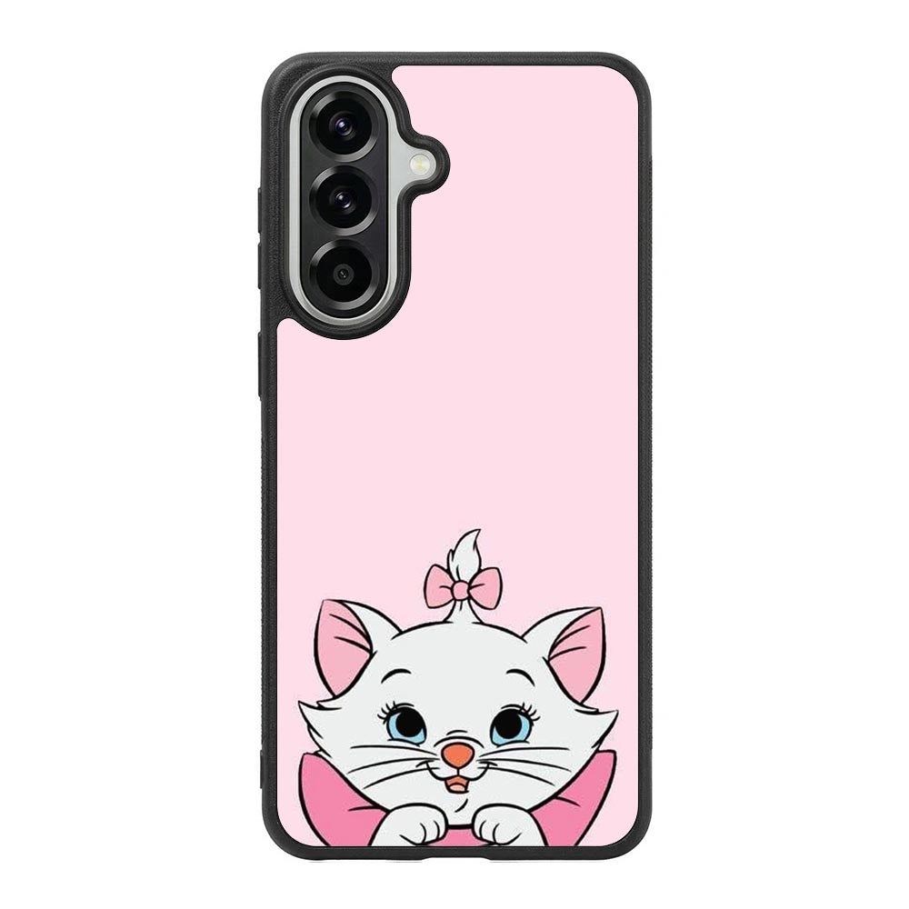 Pink Marie Cat Face Samsung Galaxy A37 Case QC10544