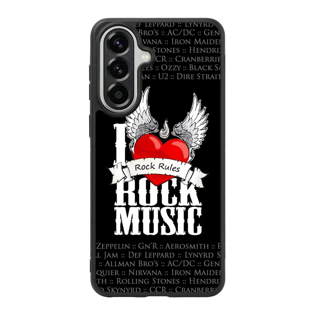 i love rock music Samsung Galaxy A57 Case OV1558