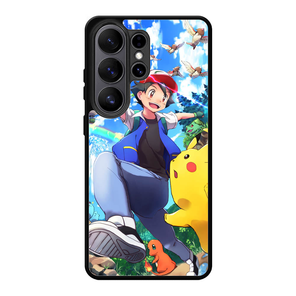 Pokemon Ash And Pikachu Samsung Galaxy S26 Ultra Case QC9392