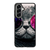 Cat Glasses Samsung Galaxy A37 Case QC4396