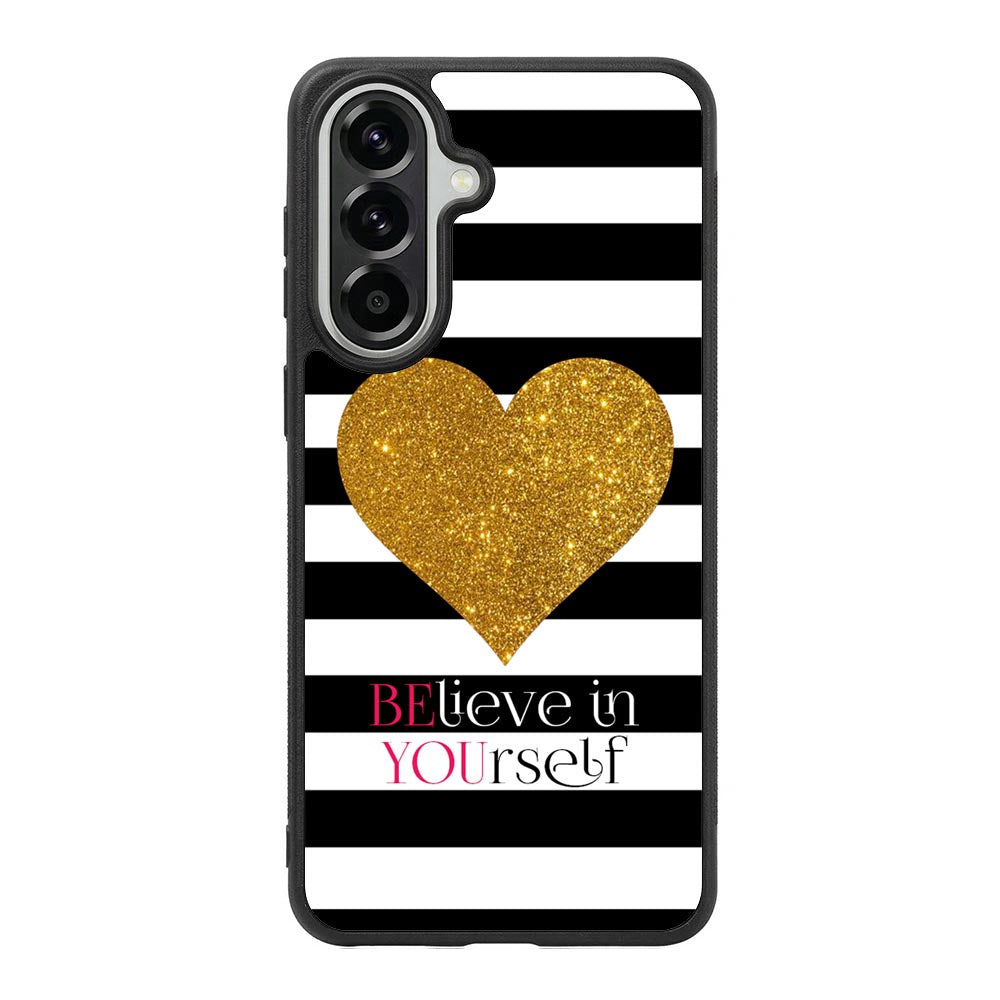 Stripes gold heart Samsung Galaxy A37 Case OV2313