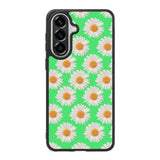 Flowers Pattern Green Samsung Galaxy A57 Case QC4924