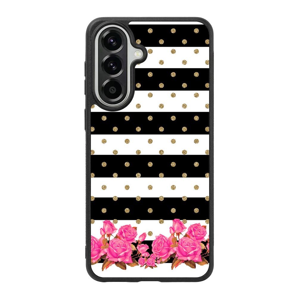 Flower Stripes Polka Samsung Galaxy A37 Case QC1790
