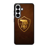 AS Roma Leather Logo Soccer Samsung Galaxy S26 Plus Case QC1821
