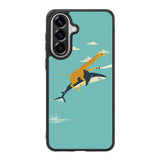 Black Friday offer Giraffe Riding Shark Samsung Galaxy A37 Case
