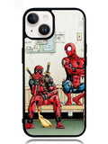 Funny Spiderman and Deadpool iPhone 14 Case OV4899