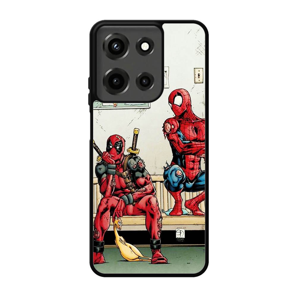 Funny Spiderman and Deadpool Motorola Moto G 5G 2025 Case OV0108