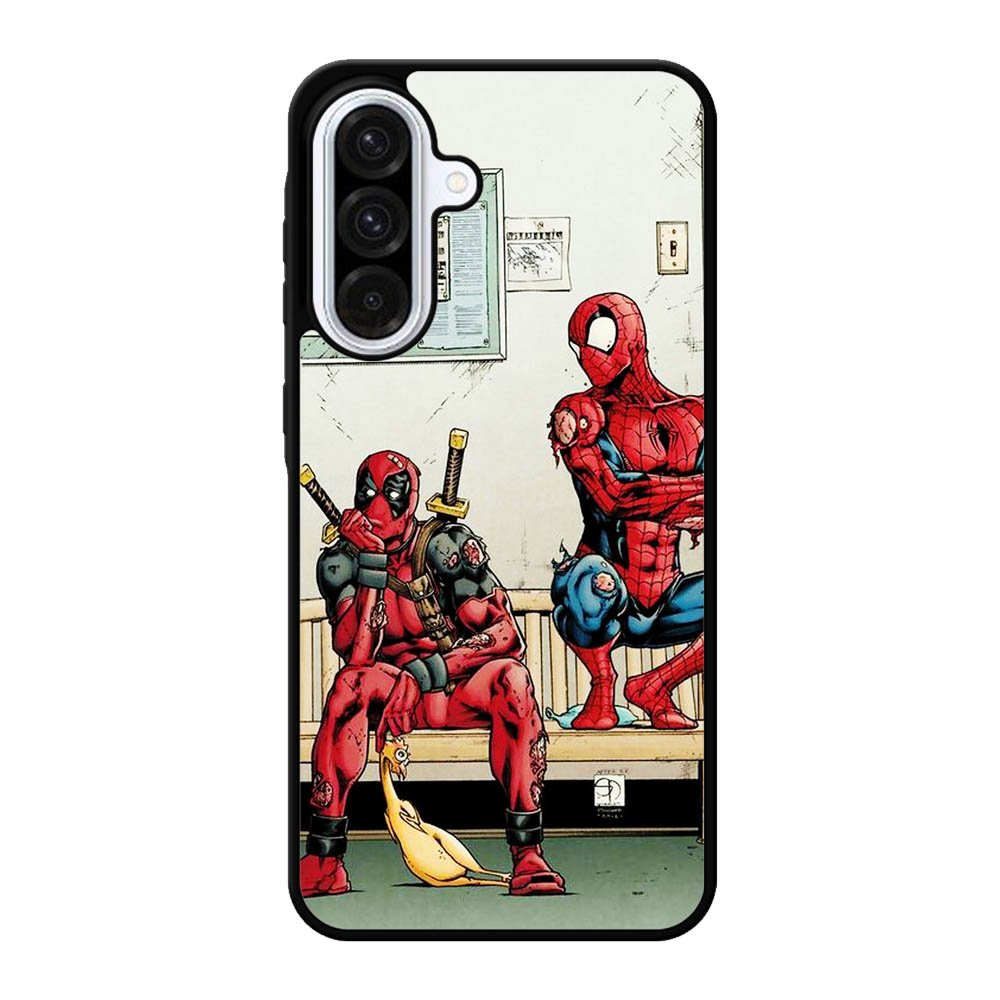 Funny Spiderman and Deadpool Samsung Galaxy A56 Case OV7025