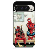 Funny Spiderman and Deadpool Google Pixel 9 | Pixel 9 Pro Case