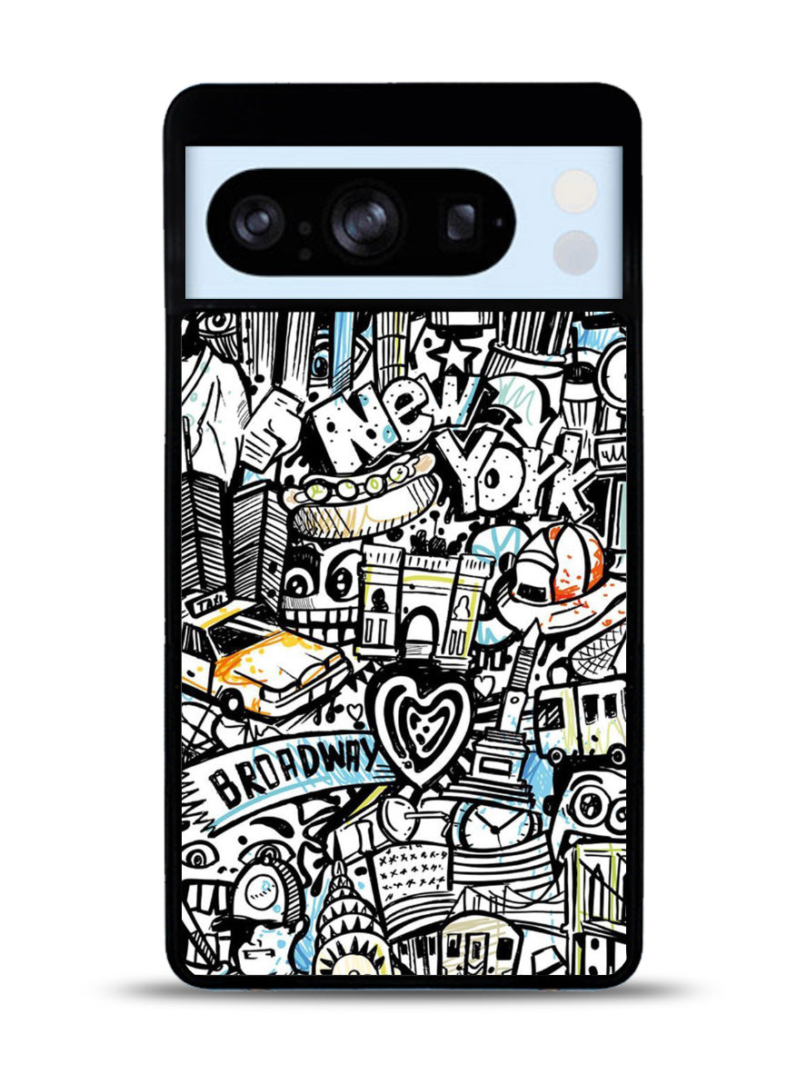 New York City Art Google Pixel 8 Pro Case QC1875