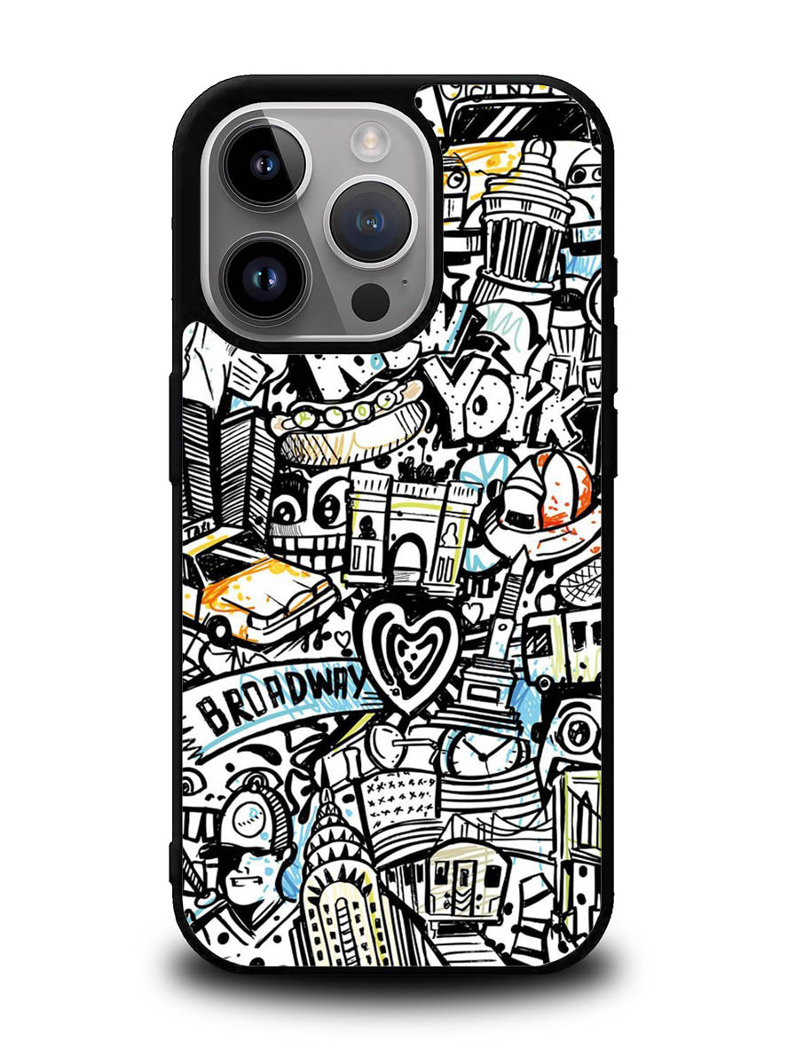 New York City Art iPhone 16 Pro Max Case QC1875