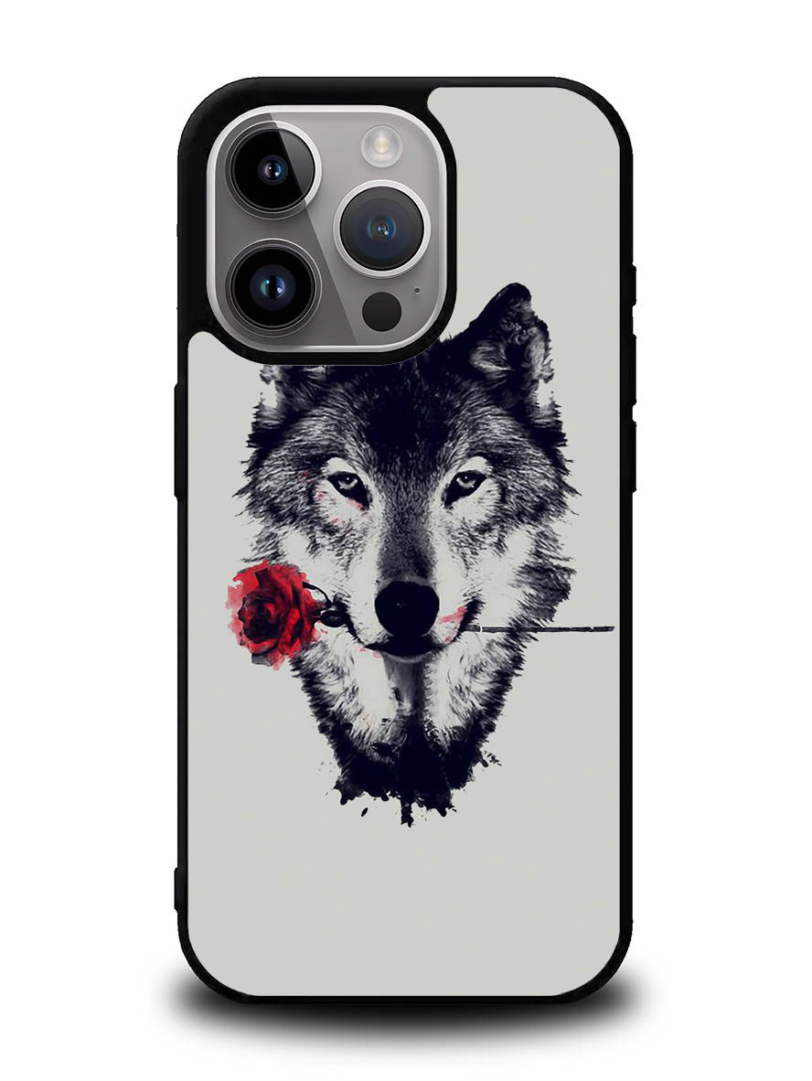 Wolf Rose iPhone 14 Pro Case QC1878