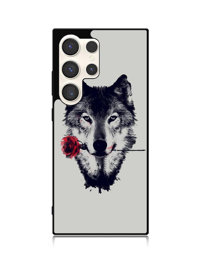 Wolf Rose Samsung Galaxy S25 Ultra 5G Case QC1878