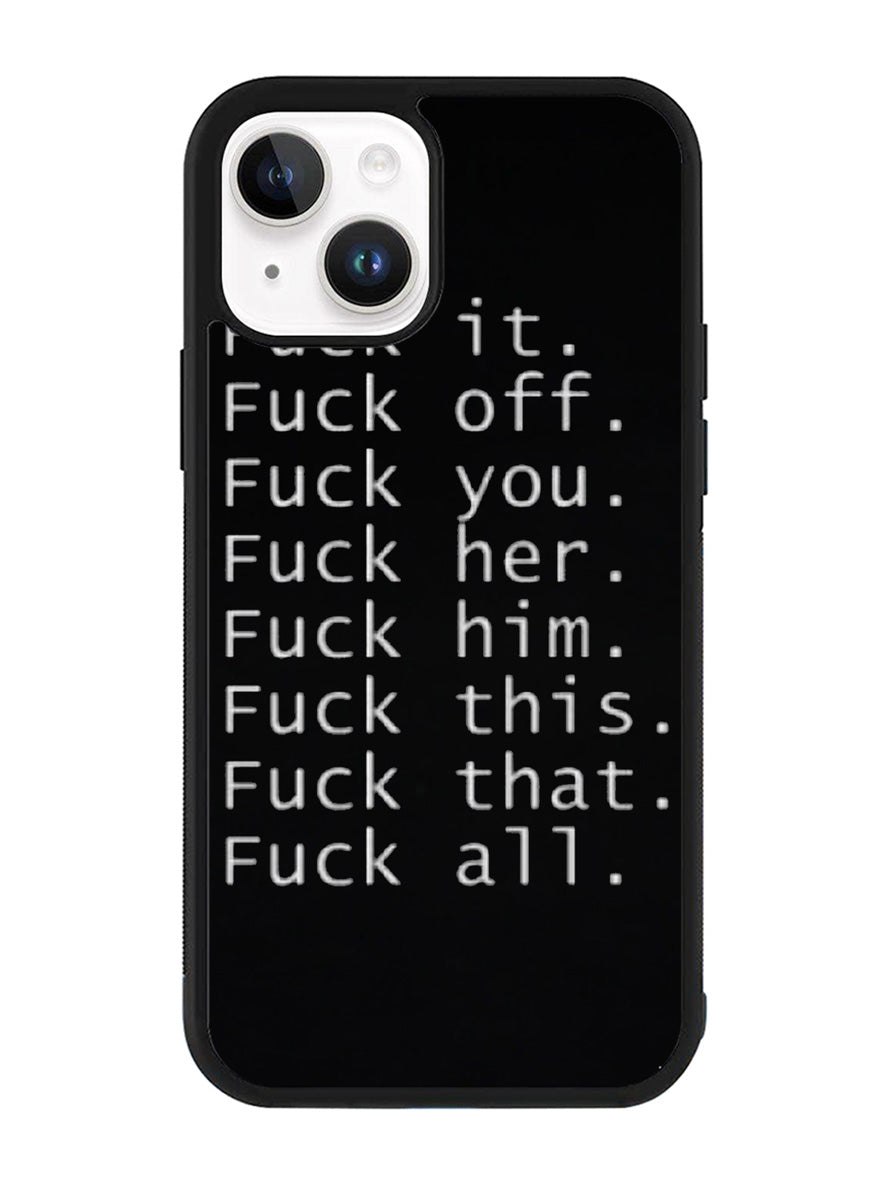 Fuck You and Fuck All iPhone 15 Case OV4904