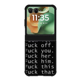 Fuck You and Fuck All Motorola Moto RAZR 2025 Case OV4904