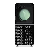 Fuck You and Fuck All Samsung Galaxy Z Flip 6 5G 2024 Case OV4904