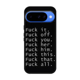 Fuck You and Fuck All Google Pixel 10 Case OV4904