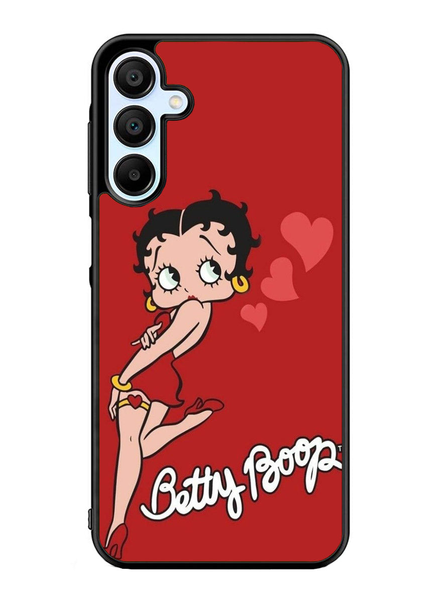 Betty Boop Red Background Samsung Galaxy A25 5G Case
