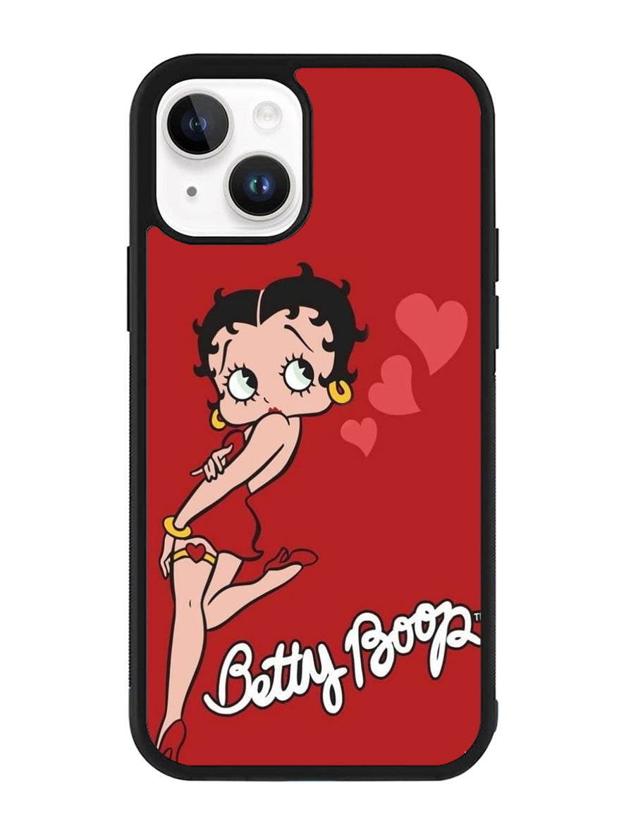 Betty Boop Red Background iPhone 15 Case OV4136