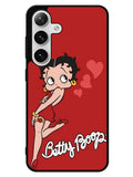 Betty Boop Red Background Samsung Galaxy S24 5G Case