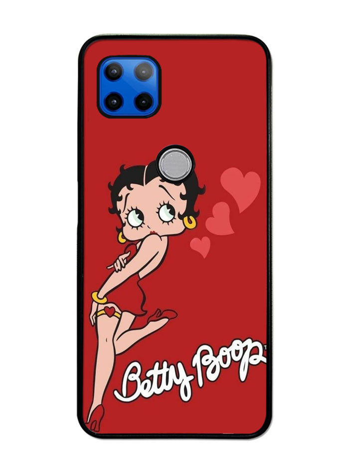 Betty Boop Red Background Motorola Moto G 5G Case , Moto One 5G Ace Case