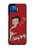 Betty Boop Red Background Motorola Moto One 5G Case , Moto One 5G UW Case , Moto G 5G Plus Case