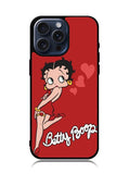 Betty Boop Red Background iPhone 15 Pro Max Case