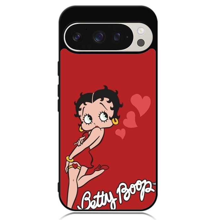 Betty Boop Red Background Google Pixel 9 | Pixel 9 Pro Case